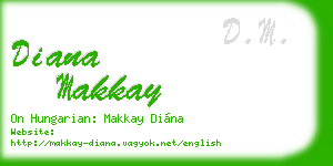 diana makkay business card